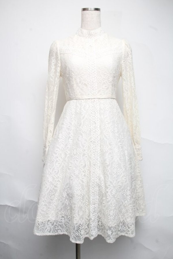 画像1: An MILLE / レース切替ワンピース  ベージュ S-25-06-22-050-EL-OP-AS-ZT491 (1)