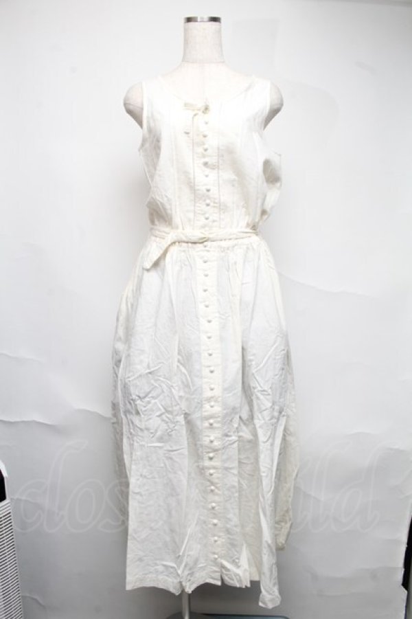 画像1: PINK HOUSE / ノースリーブティアードワンピース  オフ S-25-06-22-033-LO-OP-AS-ZT481 (1)