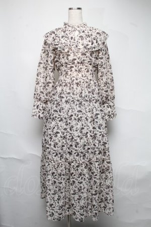 画像: An MILLE / 花柄ワンピース  オフｘグレー S-25-06-22-036-EL-OP-AS-ZS