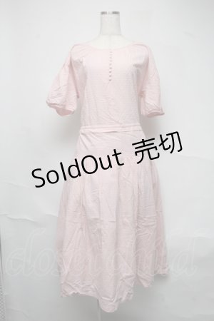 画像: PINK HOUSE / ドビードットワンピース  ピンク S-25-06-22-038-LO-OP-AS-ZS