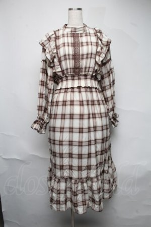 画像: LOLITAその他(お買取対象外) / タータンチェックワンピース  ブラウン S-25-06-22-042-LO-OP-HR-ZS