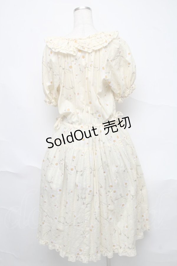 画像2: PINK HOUSE / ひなぎくプリントミディワンピース  イエロー S-25-06-23-016-LO-OP-SA-ZS (2)