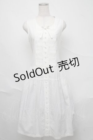 画像: PINK HOUSE / ローンノースリーブワンピース  白 S-25-06-23-018-LO-OP-SA-ZS