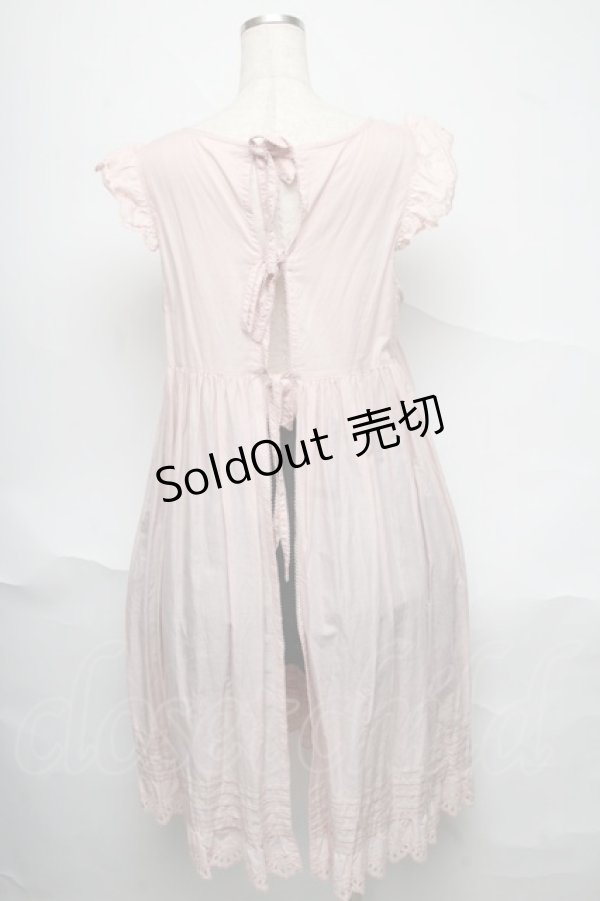 画像2: PINK HOUSE / サイドポケットレースタブリエ  ピンク S-25-06-23-029-LO-OP-SA-ZS (2)