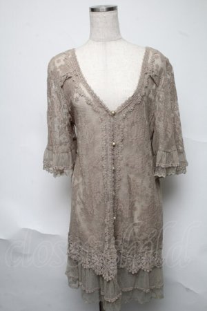 画像: axes femme / ファー付フードロングカーデ  ピンク S-25-06-24-053-AX-CO-AS-ZS