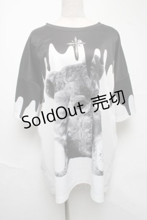 画像: TRAVAS TOKYO / Oozy bear BIG Tee  黒ｘ白 S-25-06-25-052-PU-TS-HR-ZS