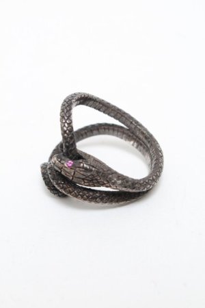 画像: BLACK BOOTS / SNAKE LINK リング 8 シルバー S-25-06-25-008-PU-AC-AS-ZS
