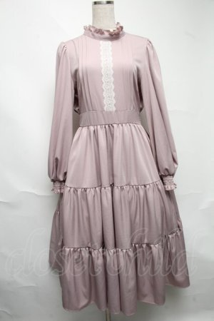 画像: m petit by misako / レースデザインワンピース  ピンク S-25-06-25-055-LO-SK-AS-ZS