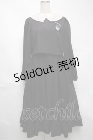 画像: m petit by misako / サンリオキャラクターズコラボ クロミワッペン付きワンピース  黒 S-25-06-25-057-LO-OP-AS-ZS