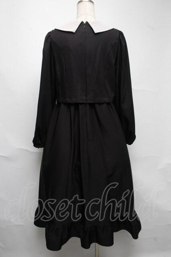画像2: m petit by misako / サンリオキャラクターズコラボ クロミワッペン付きワンピース  黒 S-25-06-25-057-LO-OP-AS-ZS (2)