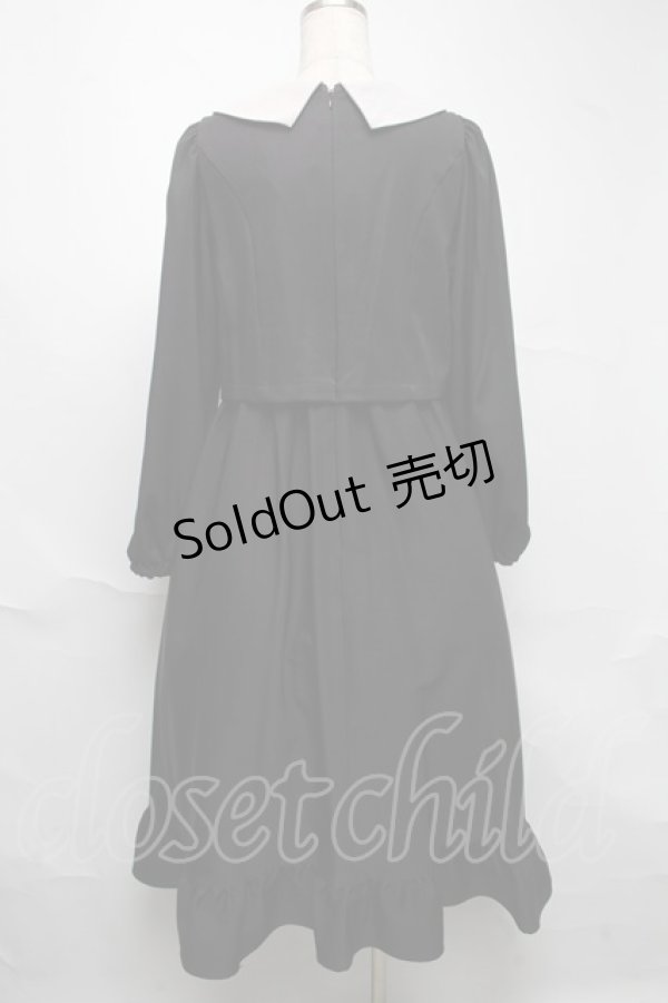 画像2: m petit by misako / サンリオキャラクターズコラボ クロミワッペン付きワンピース  黒 S-25-06-25-057-LO-OP-AS-ZS (2)