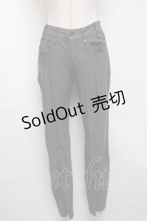画像: Ozz Croce / サイドポケット刺繍パンツ  グレー S-25-06-25-060-OO-PA-SA-ZS