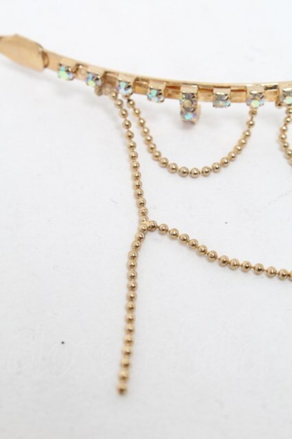 画像4: Secret Honey / 美女と野獣ティアラ＆イヤリング  ゴールド S-25-06-25-011-CA-AC-AS-ZS (4)