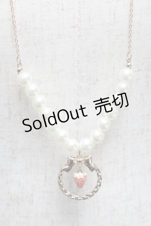 画像: m petit by misako / AMイチゴサークルネックレス   S-25-06-25-015-LO-AC-HR-ZS