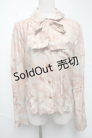 画像: Jane Marple / 天使総柄ブラウス  ベージュ S-25-06-25-038-JM-BL-AS-ZT051