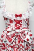 画像3: Angelic Pretty / Cherry Jam Labelジャンパースカート  白 S-25-06-26-041-AP-OP-HR-ZS (3)