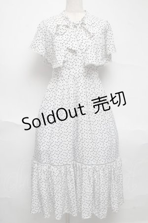 画像: evelyn / ハートドットワンピース  白ｘ黒 S-25-06-26-043-LO-OP-AS-ZS