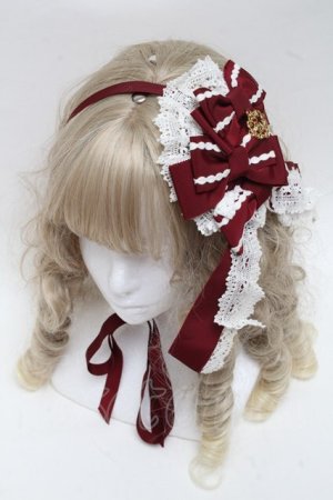 画像: BABY,THE STARS SHINE BRIGHT / confiserieヘッドドレス  ワイン S-25-06-26-008-BA-AC-AS-ZS