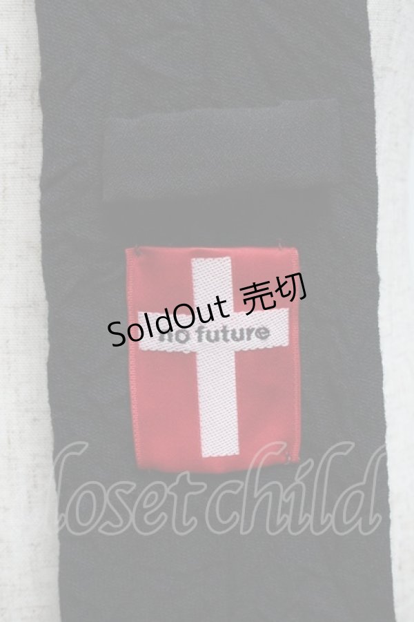 画像2: no future / ネクタイ  黒 S-25-06-26-013-PU-ZA-AS-ZS (2)