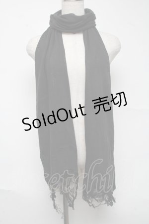 画像: h.NAOTO / ストール  黒 S-25-06-26-015-HN-ZA-AS-ZS