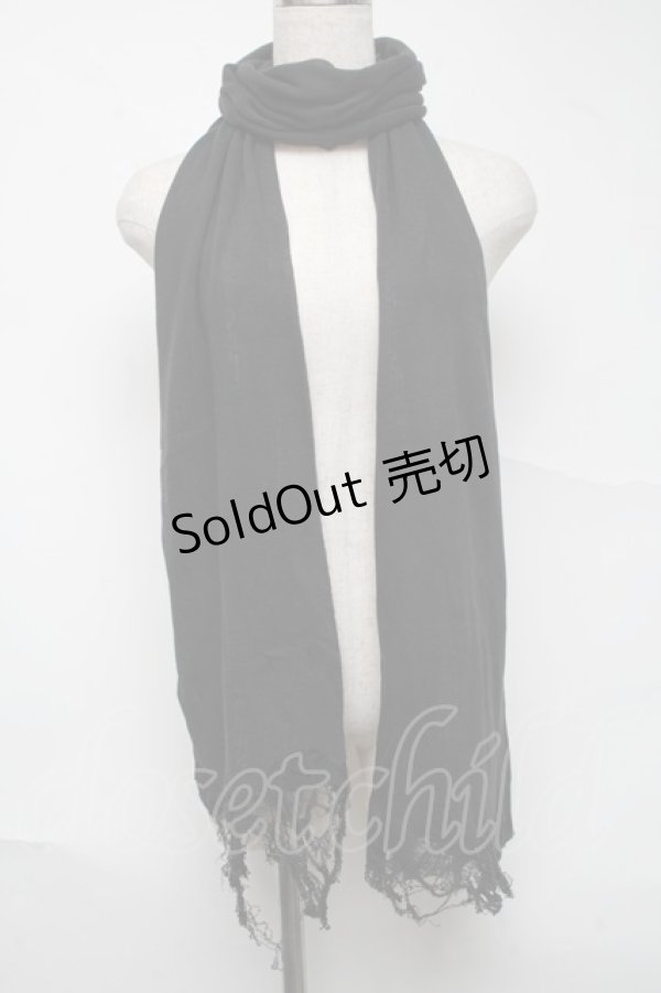 画像1: h.NAOTO / ストール  黒 S-25-06-26-015-HN-ZA-AS-ZS (1)