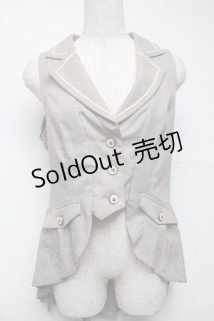 画像: axes femme POETIQUE / フィッシュテールベスト  ベージュ S-25-06-26-032-AX-TO-AS-ZS