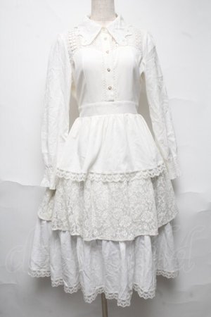 画像: axes femme kawaii / レーシーロングワンピース  オフ S-25-06-26-039-AX-OP-AS-ZS