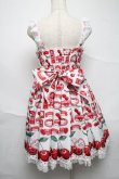 画像2: Angelic Pretty / Cherry Jam Labelジャンパースカート  白 S-25-06-26-041-AP-OP-HR-ZS (2)