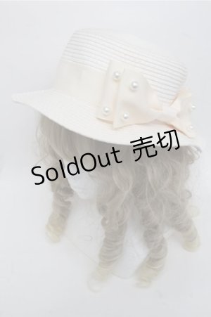 画像: m petit by misako / リボンストローハット   S-25-06-27-001-LO-AC-AS-ZS