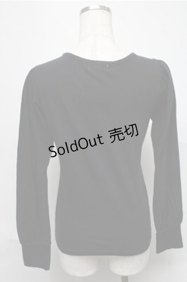 画像2: Emily Temple cute / レースカットソー  黒 S-25-06-27-041-ET-TO-AS-ZT491 (2)