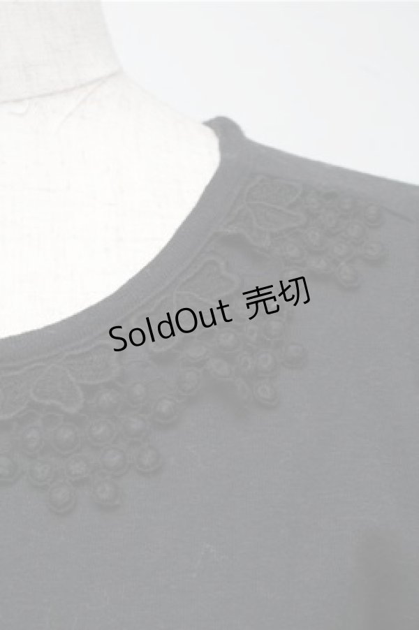 画像3: Emily Temple cute / レースカットソー  黒 S-25-06-27-041-ET-TO-AS-ZT491 (3)