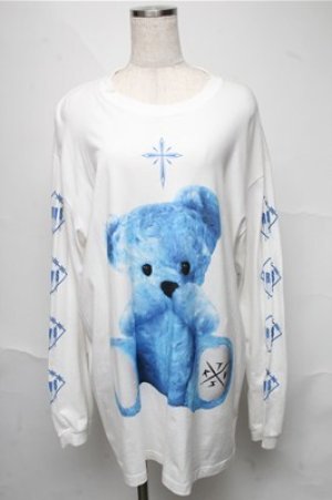 画像: TRAVAS TOKYO / Furry bear　プリント ロングスリーブカットソー  オフ S-25-06-27-012-PU-TO-ET-ZS