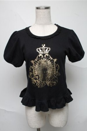 画像: BABY,THE STARS SHINE BRIGHT / マリー・アントワネットTシャツ  黒 S-25-06-27-036-BA-OP-HR-ZS