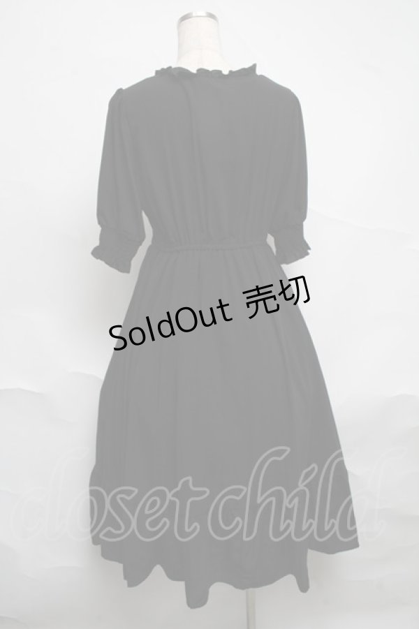 画像2: m petit by misako / AMレースアップワンピース  黒 S-25-07-01-040-LO-OP-HR-ZS (2)