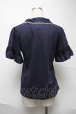 画像2: axes femme / ネコ刺繍ポロシャツ  紺 S-25-07-01-008-AX-TO-HR-ZS (2)