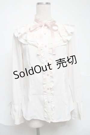 画像: axes femme / フリル袖ブラウス  オフ S-25-07-01-013-AX-BL-AS-ZS