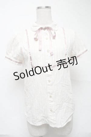 画像: Blue rouge / 半袖ブラウス  オフ S-25-07-01-002-CA-TO-AS-ZS