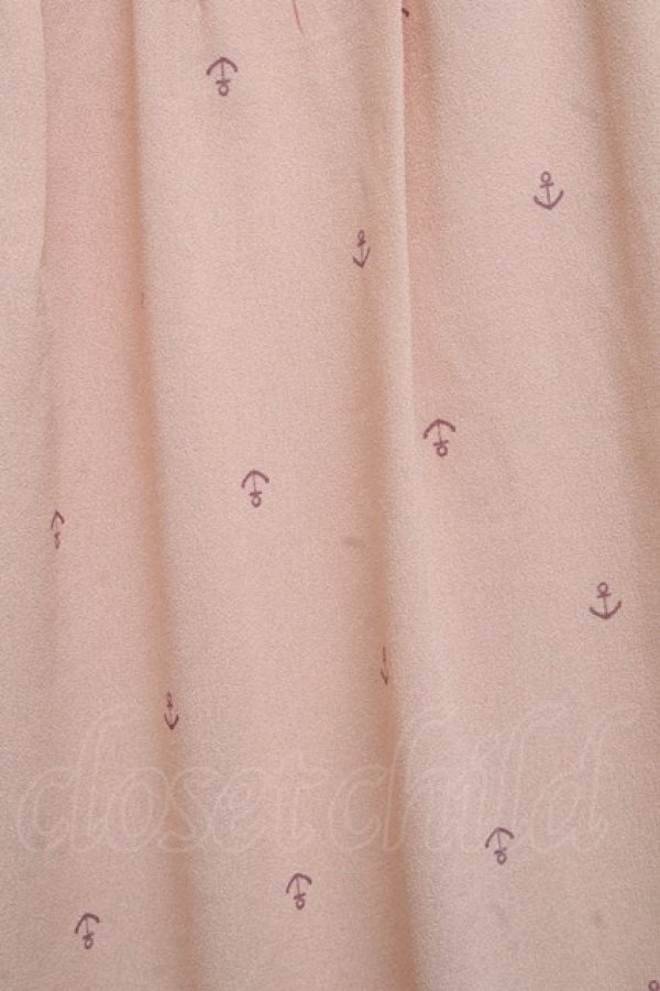 画像3: Blue rouge / 錨シフォンワンピース  ベージュ S-25-07-01-022-CA-OP-AS-ZT265 (3)