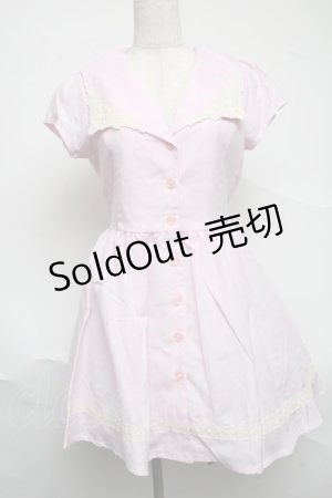 画像: TRALALA / セーラーワンピース  ピンク S-25-07-01-035-LO-OP-AS-ZS