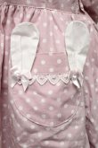 画像4: BABY,THE STARS SHINE BRIGHT / Milky Dot うさぎさんジャンパースカート  ピンク S-25-07-03-042-BA-OP-AS-ZS (4)