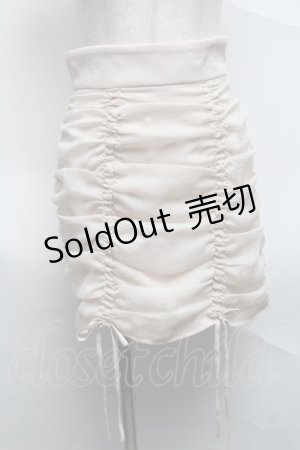 画像: EATME / ギャザースカート  ベージュ S-25-07-03-051-LO-SK-HR-ZS