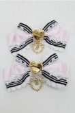 画像1: BABY,THE STARS SHINE BRIGHT / Queen of Hearts リボンクリップ  ピンク S-25-07-03-1005-BA-ZA-AS-ZS (1)