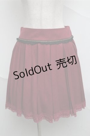 画像: axes femme / ゴールドプレート使いプリーツスカート   S-25-07-03-1052-AX-PA-HR-ZS