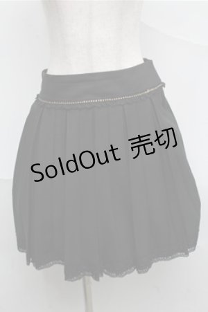 画像: axes femme / ゴールドプレート使いプリーツスカート   S-25-07-03-1053-AX-PA-HR-ZS