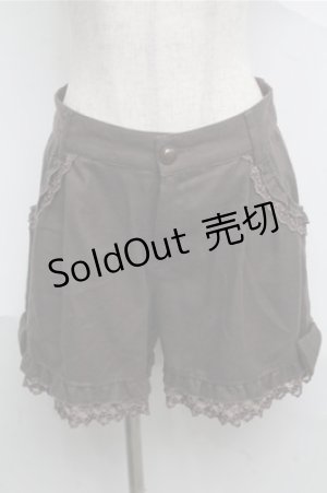 画像: axes femme / 裾リボンショートパンツ  カーキ S-25-07-03-1058-AX-PA-AS-ZS