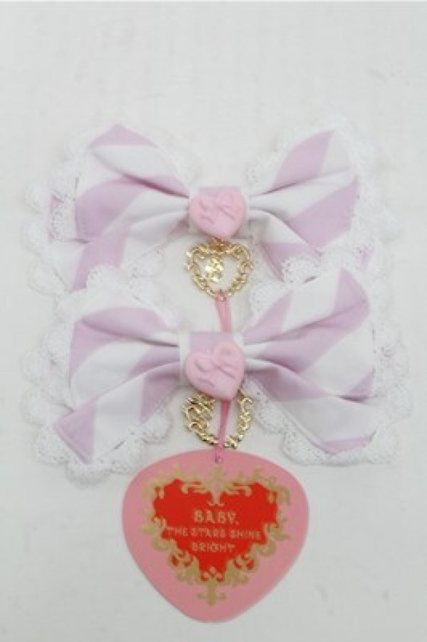 画像1: BABY,THE STARS SHINE BRIGHT / Patissiere Bonbon Ribbonクリップ  ピンク S-25-07-03-1006-BA-AC-AS-ZS (1)