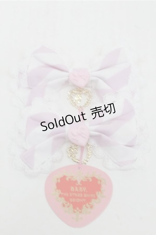 画像1: BABY,THE STARS SHINE BRIGHT / Patissiere Bonbon Ribbonクリップ  ピンク S-25-07-03-1006-BA-AC-AS-ZS (1)