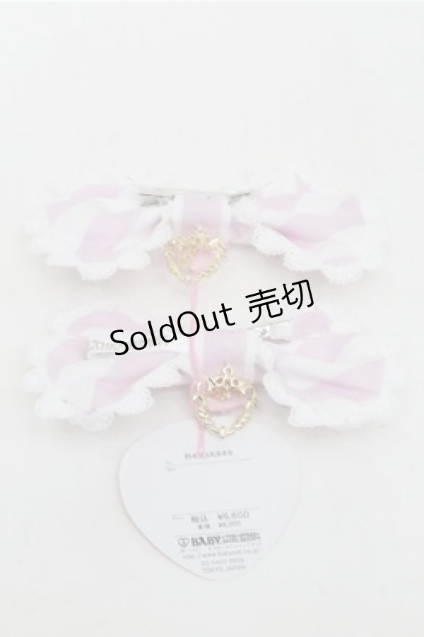 画像2: BABY,THE STARS SHINE BRIGHT / Patissiere Bonbon Ribbonクリップ  ピンク S-25-07-03-1006-BA-AC-AS-ZS (2)