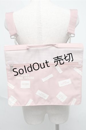 画像: BABY PINK HOUSE / ロゴリュック  ピンク S-25-07-03-1012-LO-ZA-HR-ZS