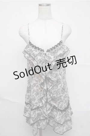 画像: axes femme / チュニック  オフｘ黒 S-25-07-03-1015-AX-TO-HR-ZS